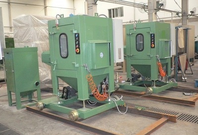 石油管道螺纹毛刺自动清理喷砂机