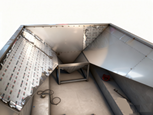 液体喷砂房地坑结构